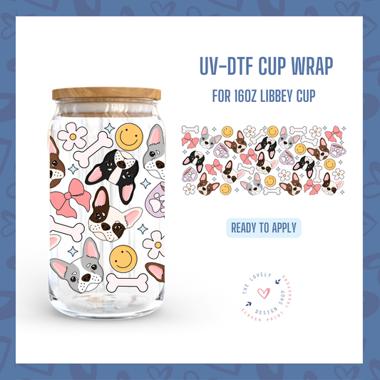 Boston Terrier - UV DTF 16 oz Libbey Cup Wrap - Nov 4