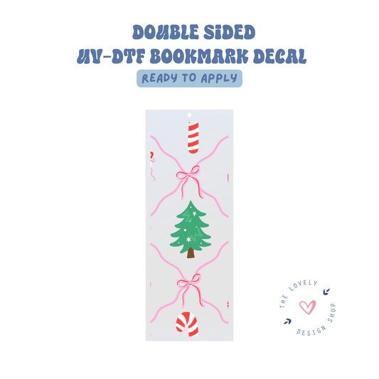 Coquette Xmas - UV DTF Bookmark Decal - Sep 15
