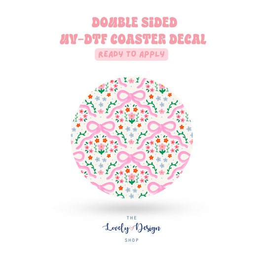 Coquette Summer - UV DTF Coaster Decal - Aug 8