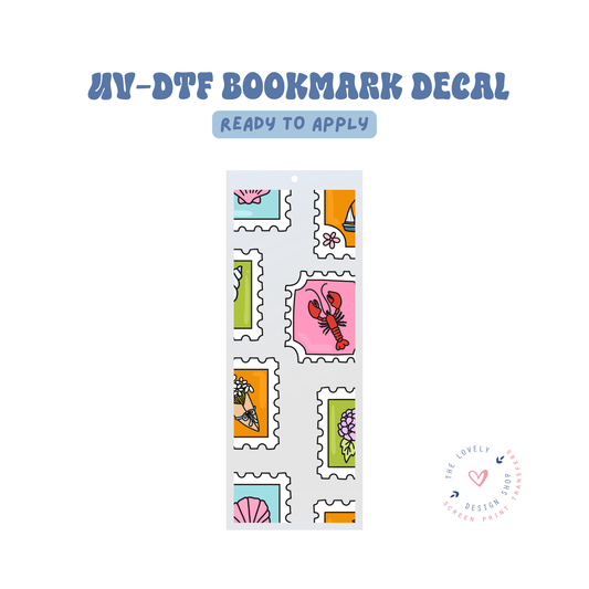 Summer Stamps - UV DTF Bookmark Decal - Apr 23
