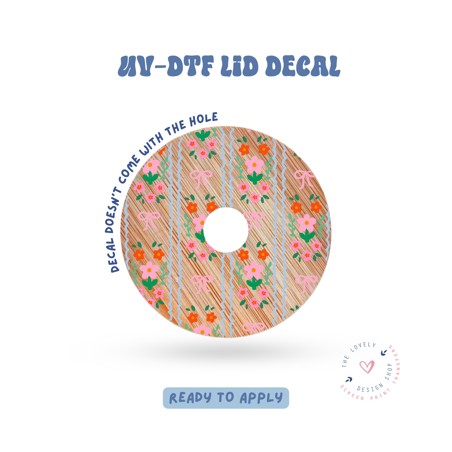 Summer Florals - UV DTF Lid Decal - Apr 23