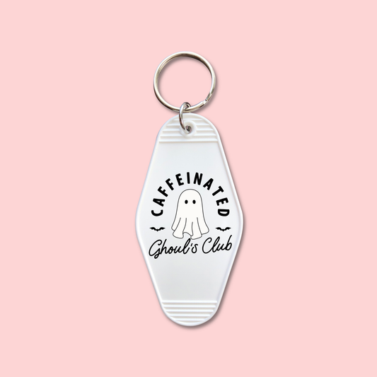 Caffeinated Ghoul's Club (Set of 5) -  Keychain UV DTF Decal - July 15