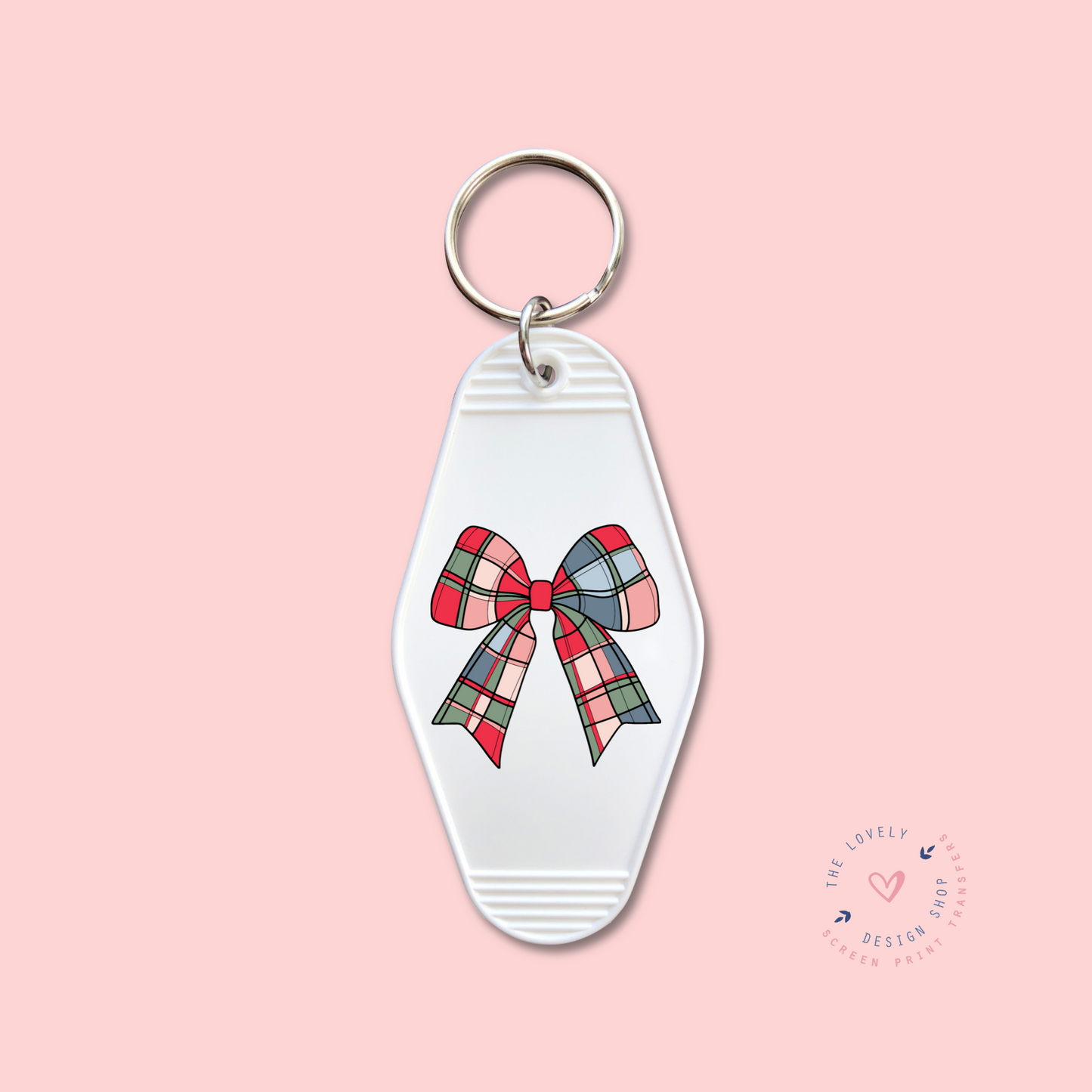 Christmas Bow -  Keychain UV DTF Decal - Oct 21