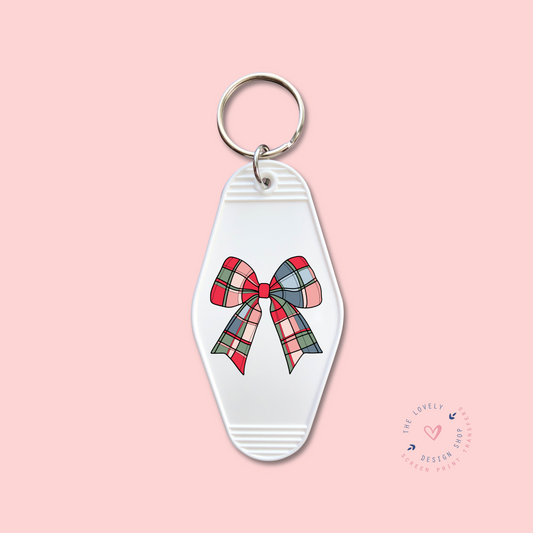 Christmas Bow -  Keychain UV DTF Decal - Oct 21