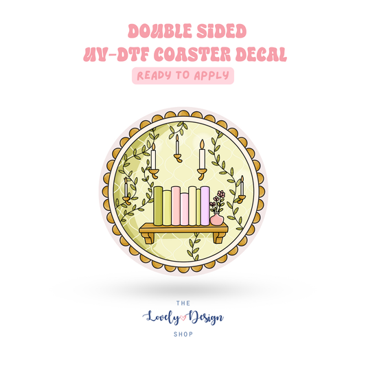 Shelf Frame - UV DTF Coaster Decal - Sep 15