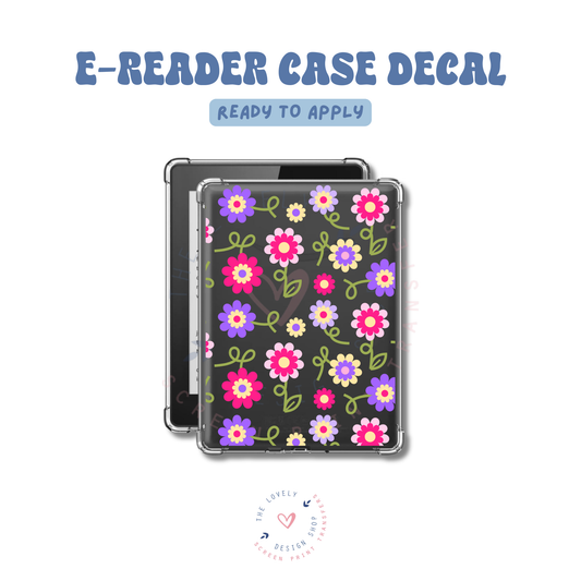 Limited Flowers - UV DTF E-Reader Decal - Feb 24