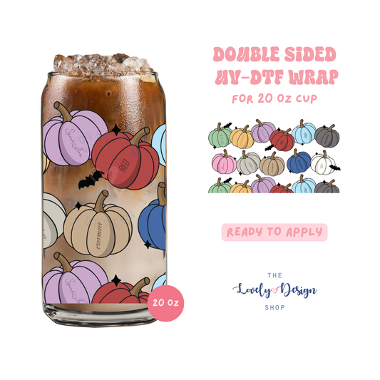 Eras Pumpkins - UV DTF 20 oz Libbey Cup Wrap - Aug 27