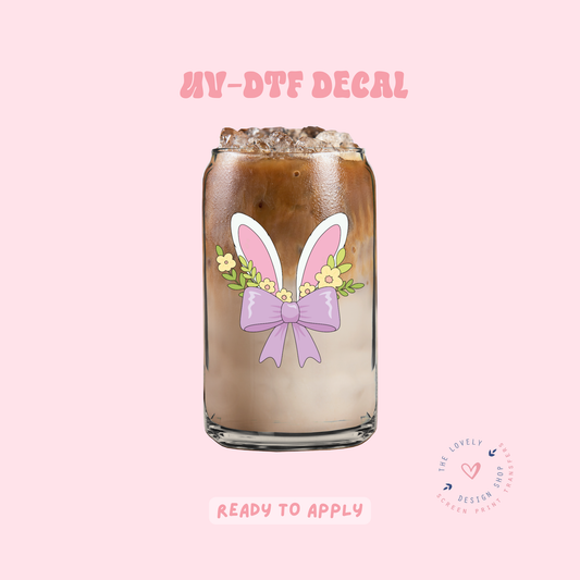 Bunny Ears - UV DTF Cup Decal - Feb 19