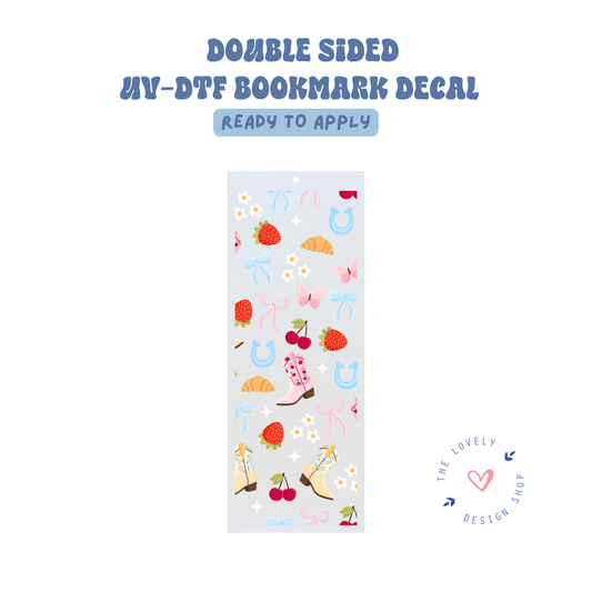 Cowgirl Summer - UV DTF Bookmark Decal - Aug 8