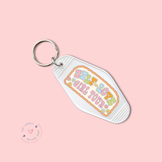 Self Love Girl Tour Sign -  Keychain UV DTF Decal - Nov 12