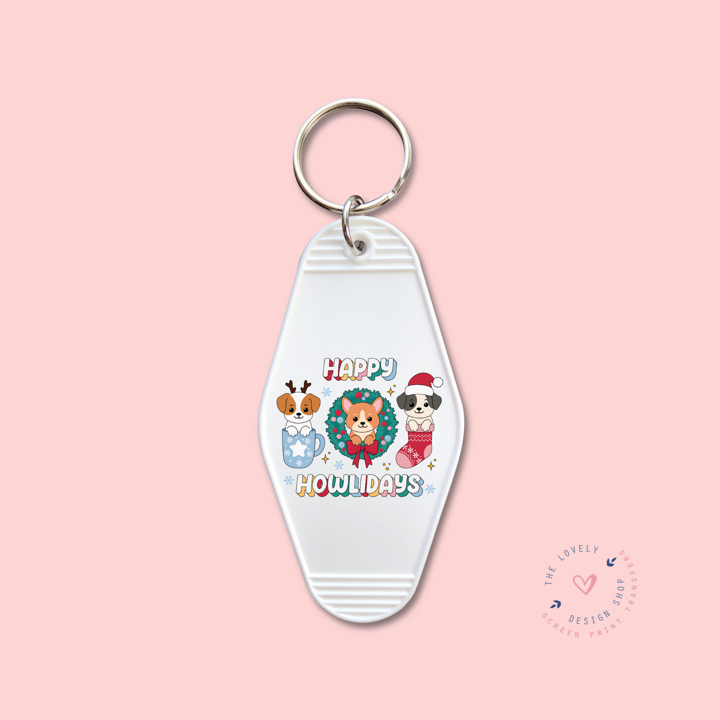 Merry Howlidays -  Keychain UV DTF Decal - Oct 8