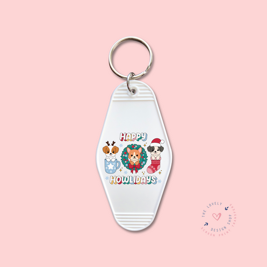 Merry Howlidays -  Keychain UV DTF Decal - Oct 8