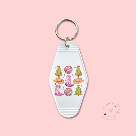 Christmas Cowgirl Things -  Keychain UV DTF Decal - Oct 15