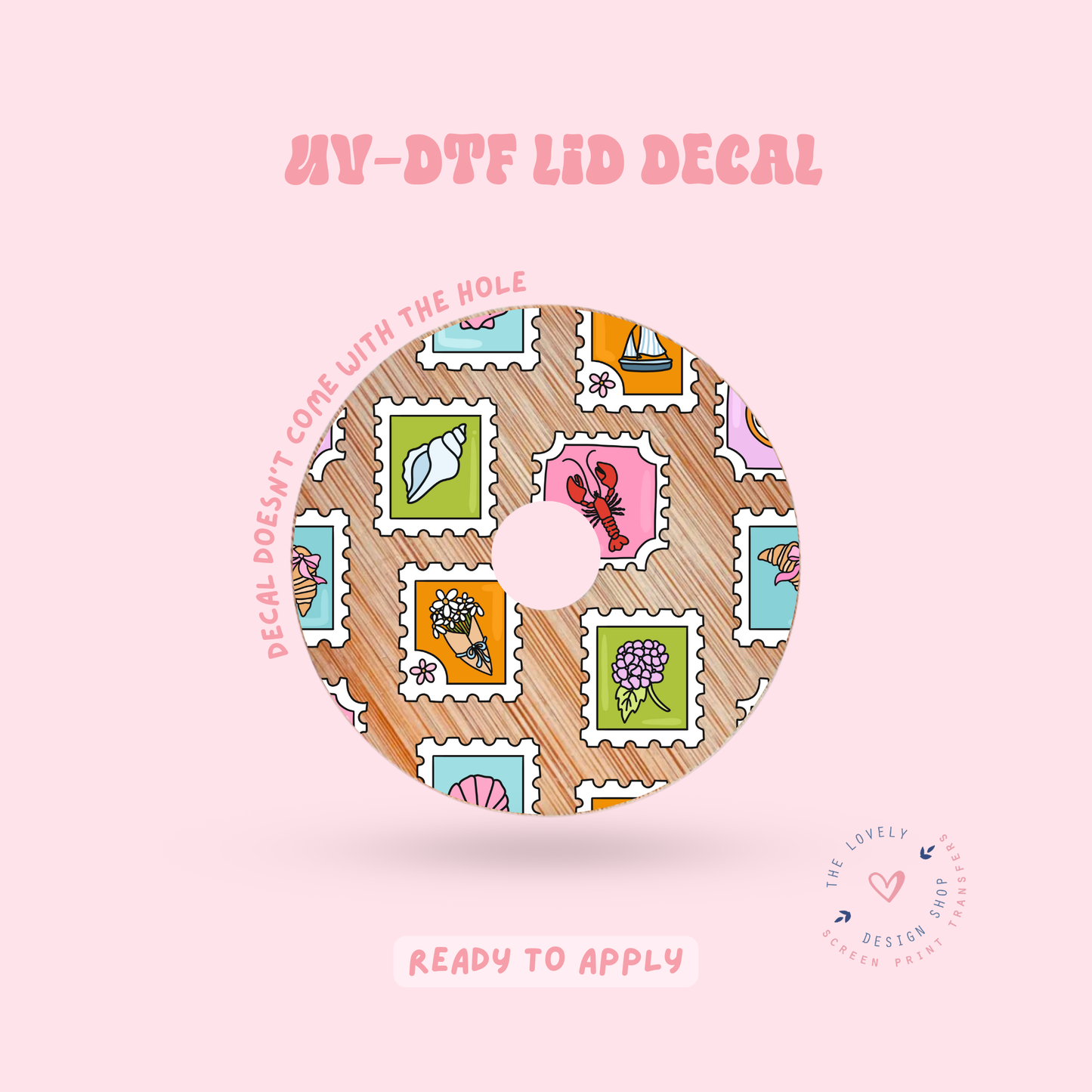 Summer Stamps - UV DTF Lid Decal - Apr 23