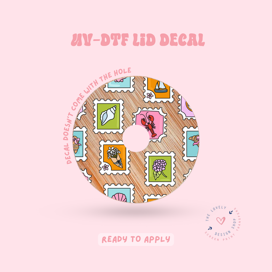 Summer Stamps - UV DTF Lid Decal - Apr 23