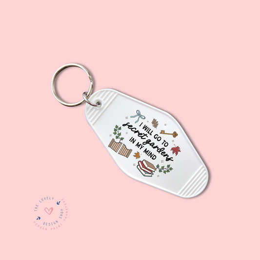 Secret Gardens In My Mind -  Keychain UV DTF Decal - Dec 2