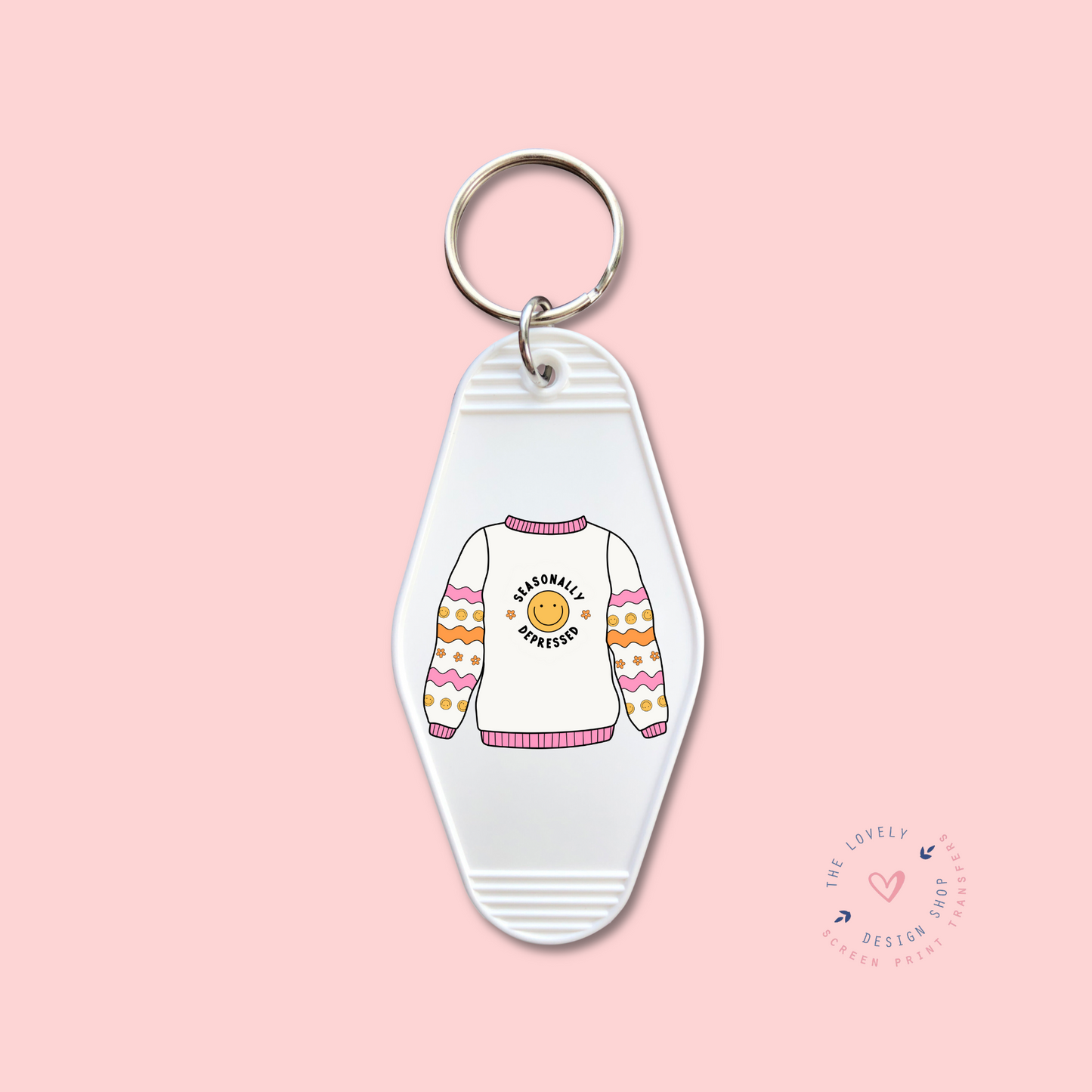 Seasonally Depressed -  Keychain UV DTF Decal - Sep 16
