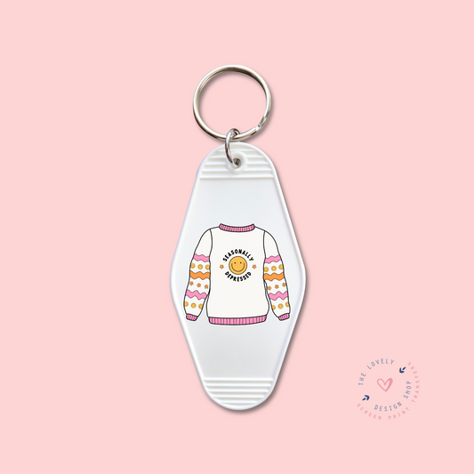 Seasonally Depressed -  Keychain UV DTF Decal - Sep 16