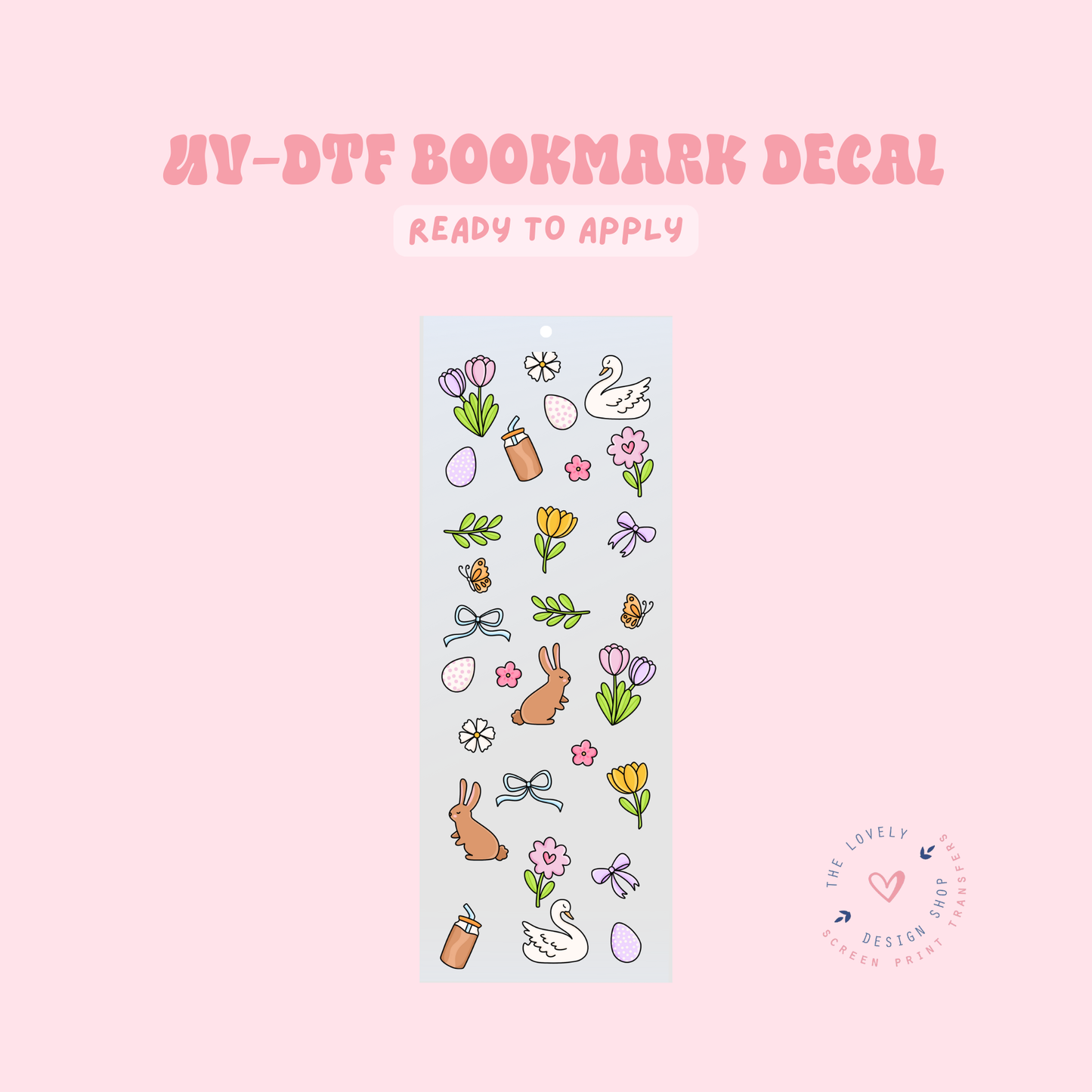 Spring - UV DTF Bookmark Decal - Apr 23