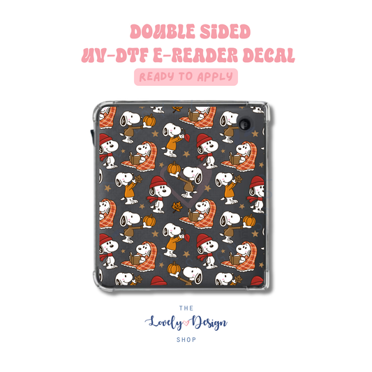 Fall Cute Dogs - UV DTF E-Reader Decal - July 24