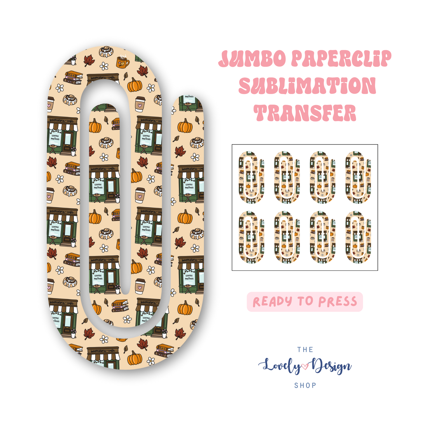 Fall Bookstore - Sublimation Transfers