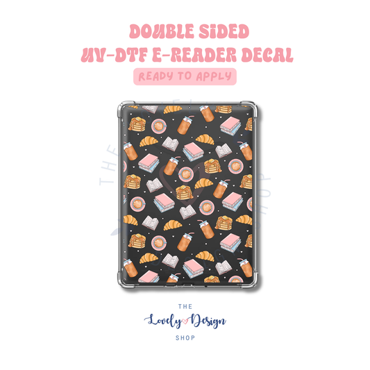 Bookish & Brunch Club - UV DTF E-Reader Decal - Aug 8
