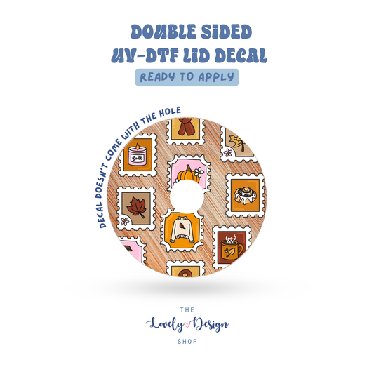 Cozy Stamps - UV DTF Lid Decal - Aug 8