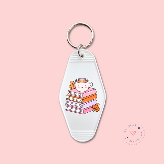 Bookish Coffee -  Keychain UV DTF Decal - Oct 15