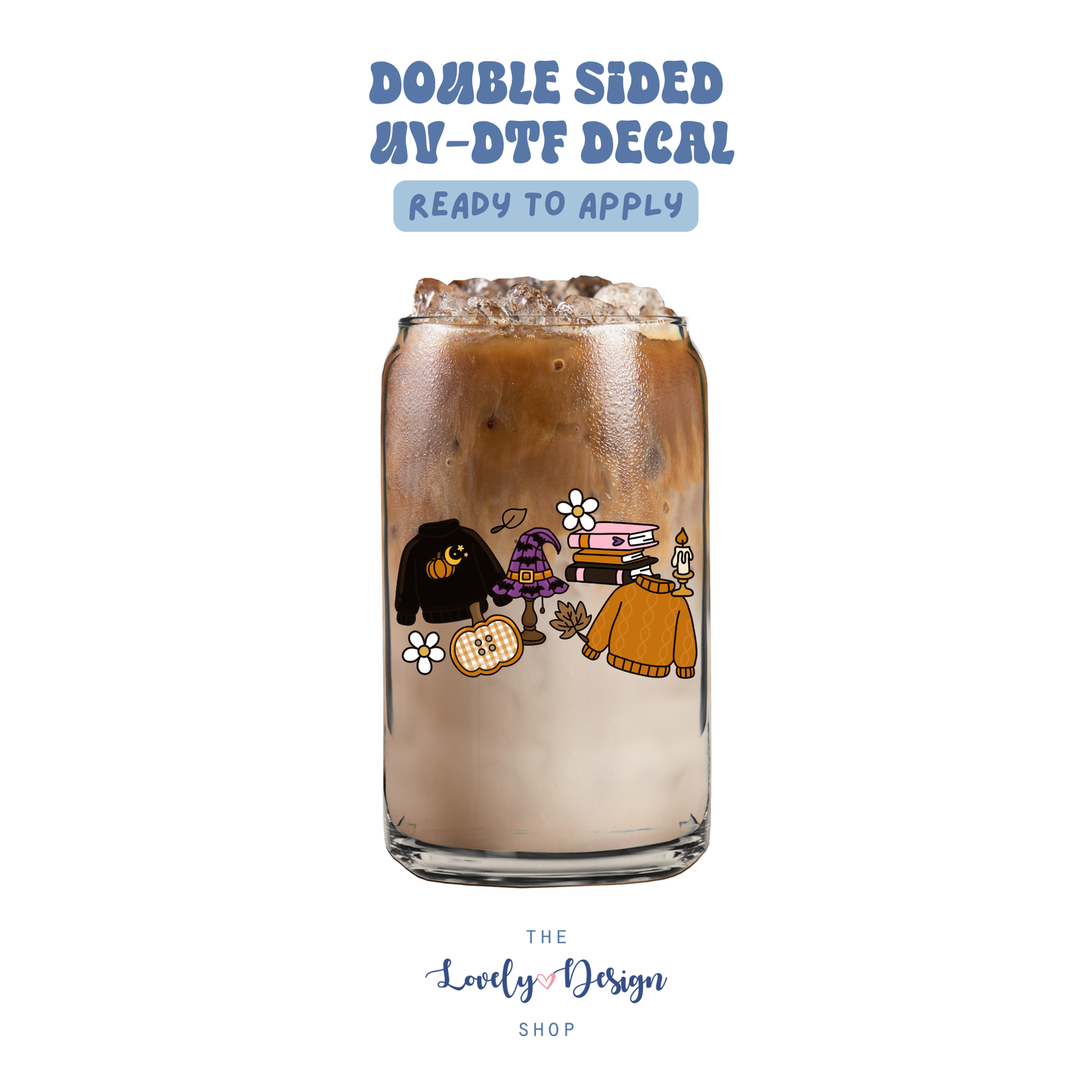 Cozy Halloween - UV DTF Cup Decal - July 24