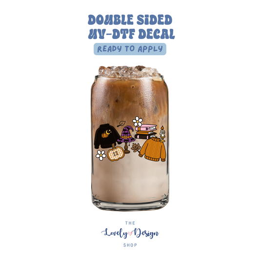 Cozy Halloween - UV DTF Cup Decal - July 24