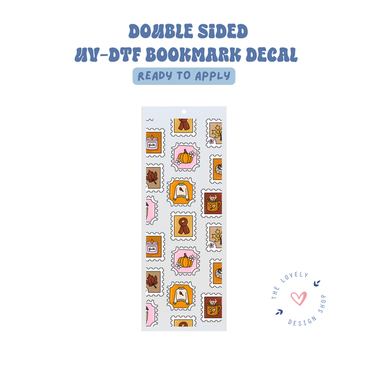 Cozy Stamps - UV DTF Bookmark Decal - Aug 8