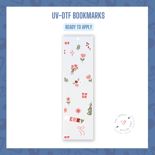 Muted Christmas - UV DTF Bookmark Decal - Oct 8