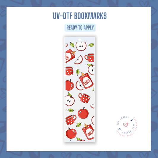 Candy Apple - UV DTF Bookmark Decal - Sep 16