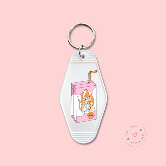 Bad B!(/# Juice -  Keychain UV DTF Decal - Aug 19