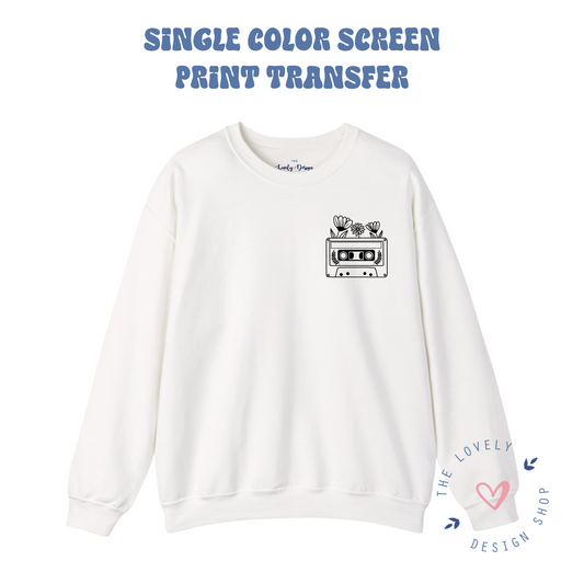 Flower Cassette - Screen Print Transfer (RTS)