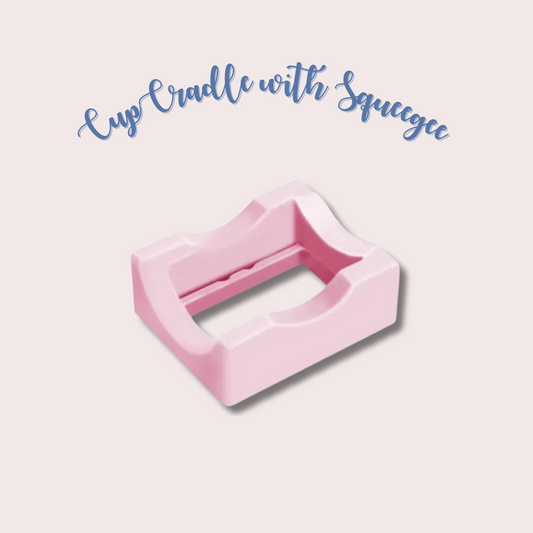 Silicone Cup Cradle with Squeegee