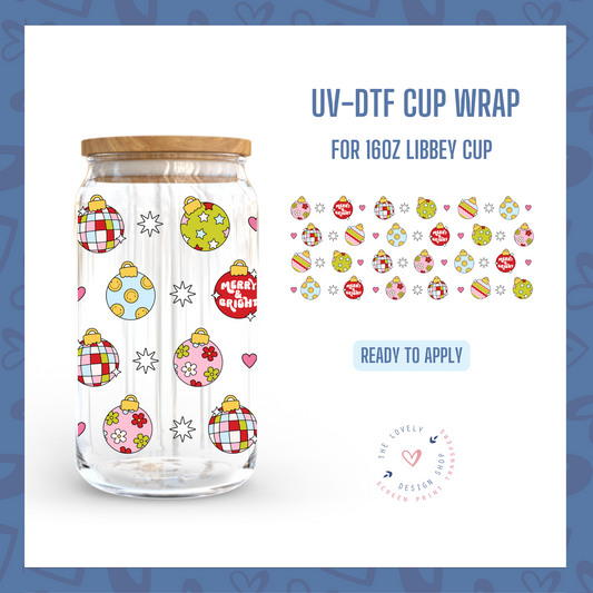 Baubles - UV DTF 16 oz Libbey Cup Wrap - Sep 23