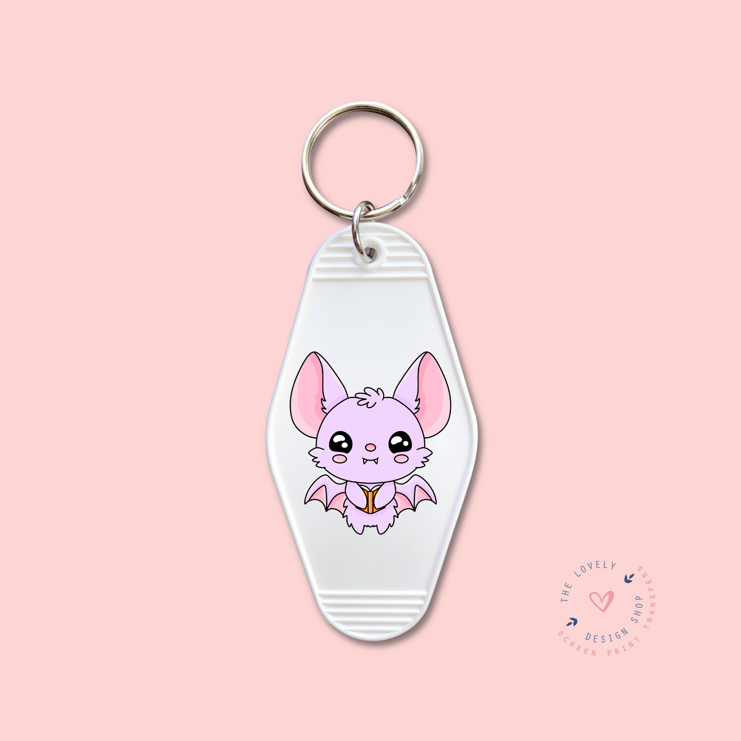 Bookish Bat -  Keychain UV DTF Decal - Oct 15