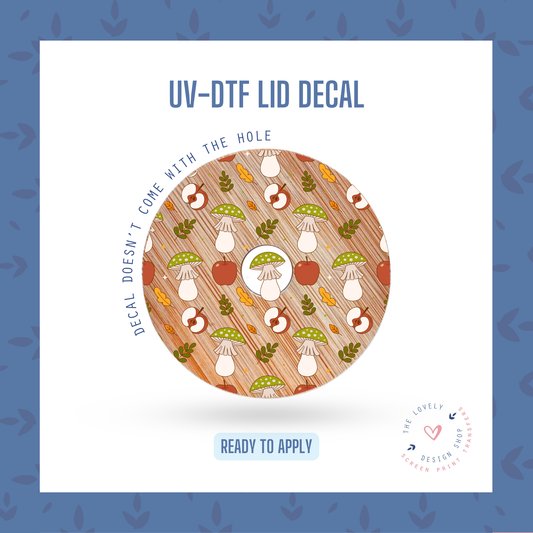 Fall Apple Mush - UV DTF Lid Decal - Sep 23