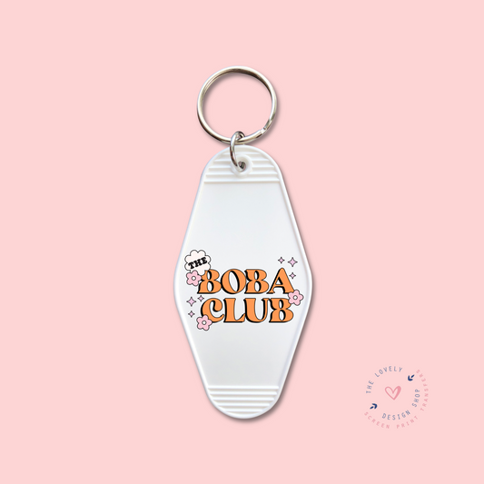 The Boba Club -  Keychain UV DTF Decal - Sep 23