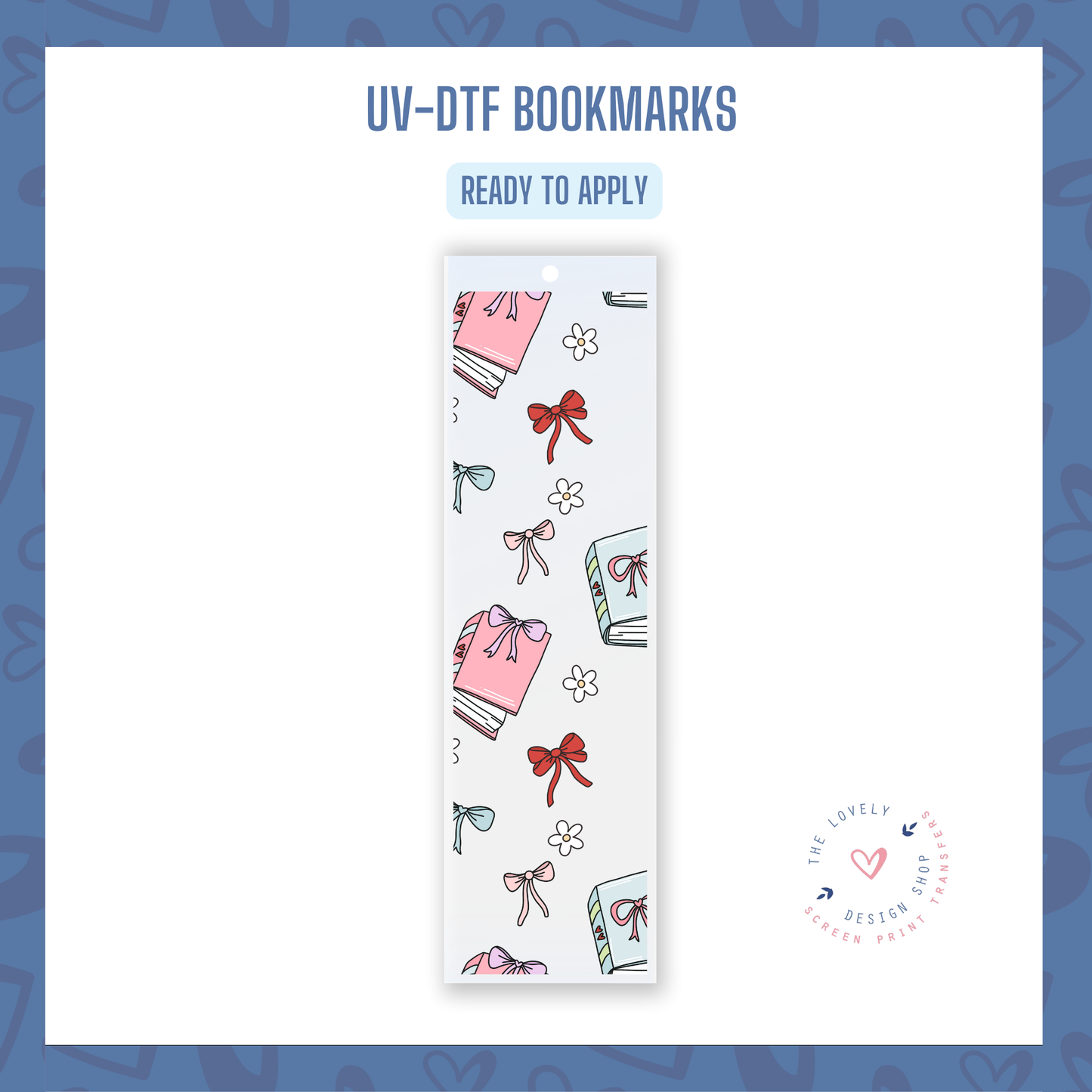 Coquette Books - UV DTF Bookmark Decal - Jan 14