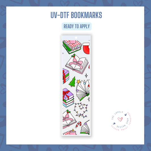 Christmas Bookish - UV DTF Bookmark Decal - Nov 4