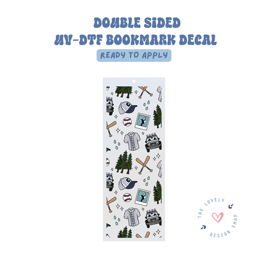 Twilight Baseball - UV DTF Bookmark Decal - Sep 15