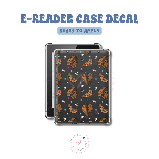 Cute Otters - UV DTF E-Reader Decal Jun 11