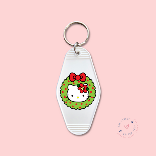 Kitty Wreath -  Keychain UV DTF Decal - Sep 9