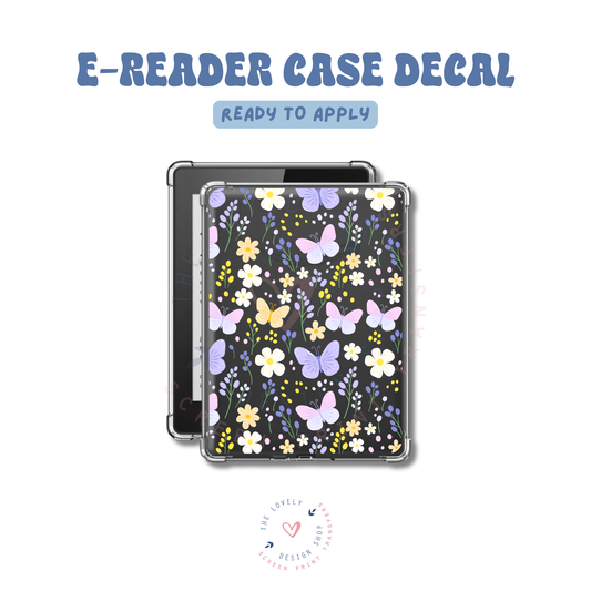 Butterfly Floral Dream - UV DTF E-Reader Decal - Feb 24