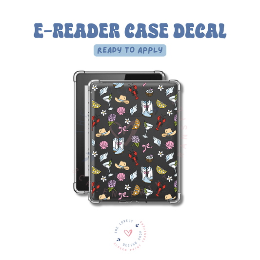 Coastal Colorful Cowgirl - UV DTF E-Reader Decal - Apr 23