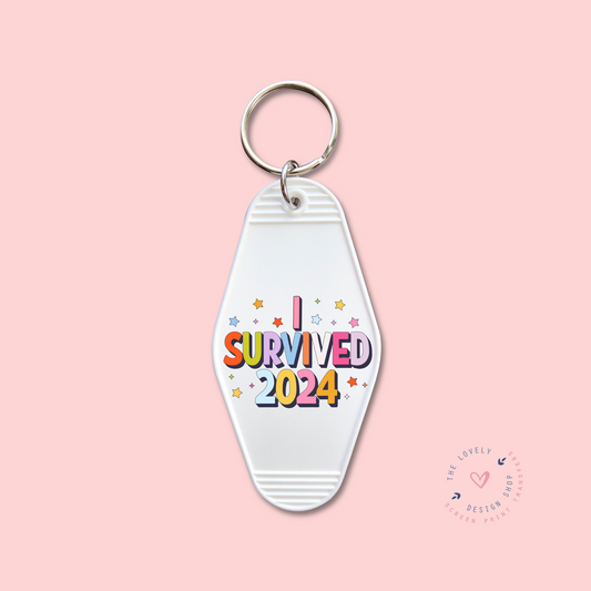 I Survived 2024 - Keychain UV DTF Decal - Dec 23