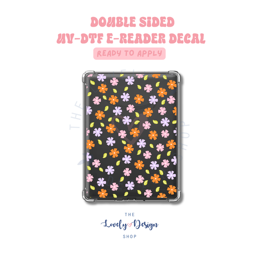 Tri-Flower - UV DTF E-Reader Decal - Aug 8