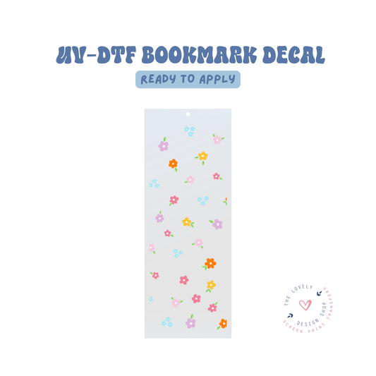Mini Flowers - UV DTF Bookmark Decal - May 2